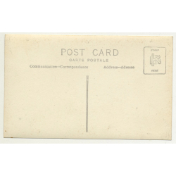 Group Of Native Kids Swiming In Lake Tanganyika / Dugout - Congo (Vintage RPPC B/W)