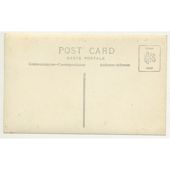 Group Of Native Kids Swiming In Lake Tanganyika / Dugout - Congo (Vintage RPPC B/W)