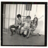 Erotic Study: 3 Semi Nude Maids Im Bondage/Spanking Session*9 (Vintage Contact Print 1970s/1980s)