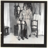 Erotic Study: 2 Gorgeous Slim Semi Nude Try On Lacquer Lingerie*2 / BDSM (Vintage Contact Print 1970s/1980s)