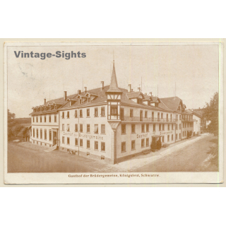 Königsfeld / Ba-Wü: Gasthof Der Brüdergemeinde (Vintage PC 1909)
