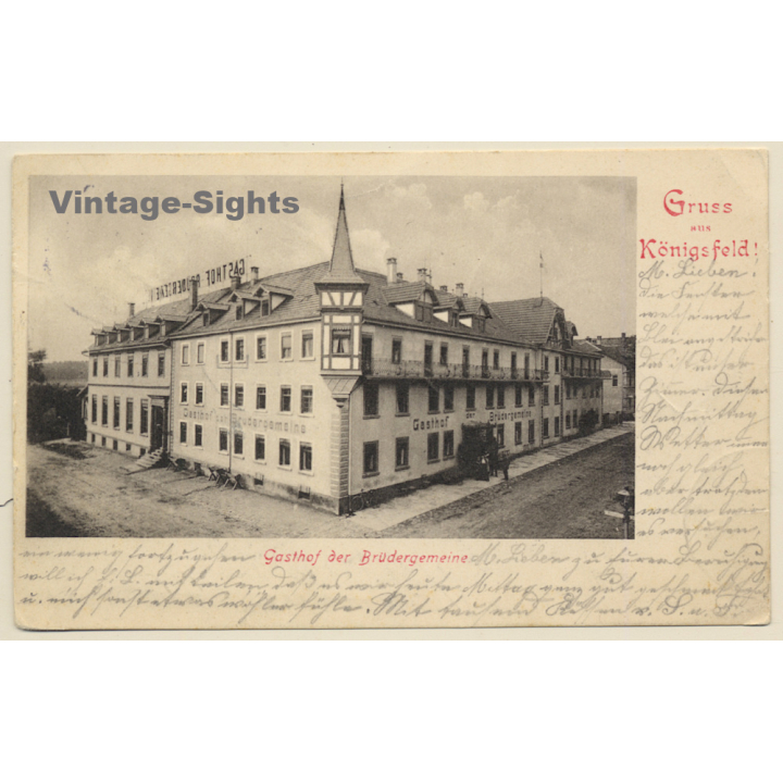Königsfeld / Ba-Wü: Gasthof Der Brüdergemeinde (Vintage PC 1902)