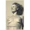 Erotic Study: Upper Body Of Natural Nude Beauty / Nudism (Vintage Photo ~1940s/1950s)