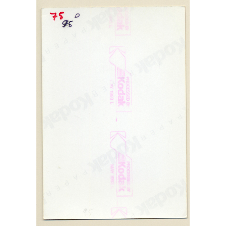 Erotic Study: Cheeky Semi Nude Curlyhead*5 / Rear View (Vintage Photo East Germany 1990s)