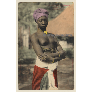 1394 Afrique Occidentale: Fille Soussou / Ethnic Nude - Senegal (Vintage PC 1912)