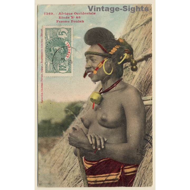 1369 Afrique Occidentale: Femme Foulah / Ethnic Nude - West Africa (Vintage PC 1912)