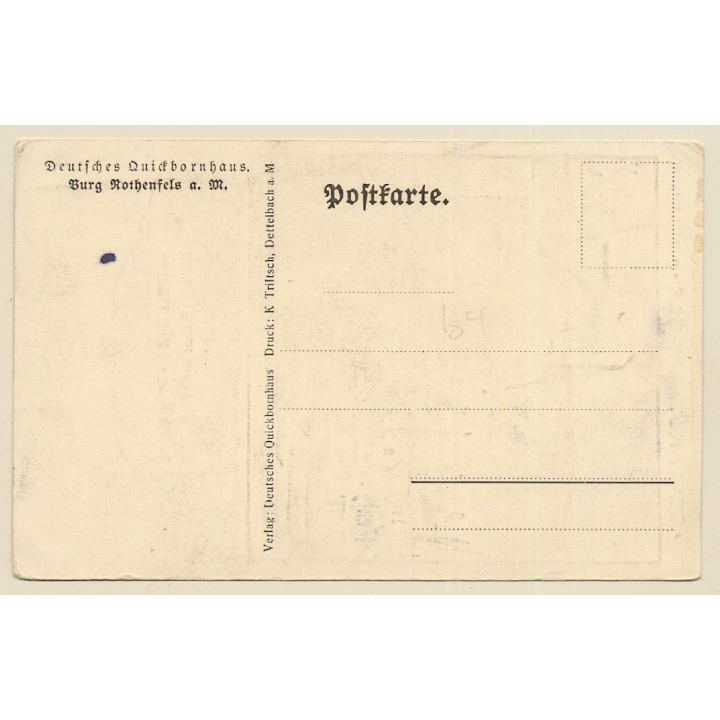 Hans Lorenz: Rothenfels a/Main (Vintage Artist PC ~1930s)