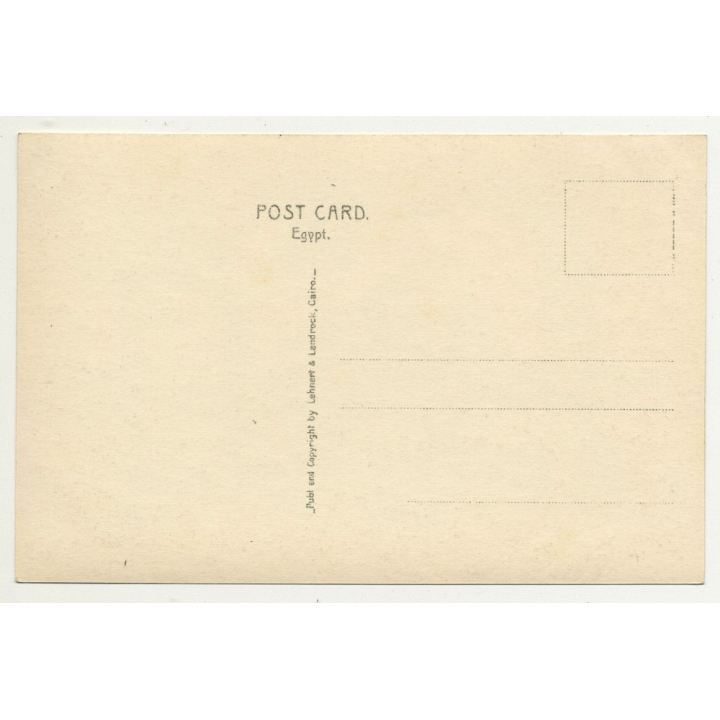 Lehnert & Landrock: Cairo - The Pyramids / Egypt (Vintage RPPC 1920s/1930s)