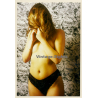 Erotic Study: Topless Female Covers Face With Hair (Vintage Photo ~1990s)