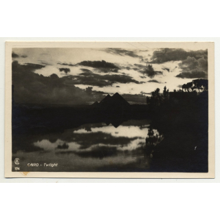 Lehnert & Landrock: Cairo - Twilight / Egypt (Vintage RPPC 1920s/1930s)