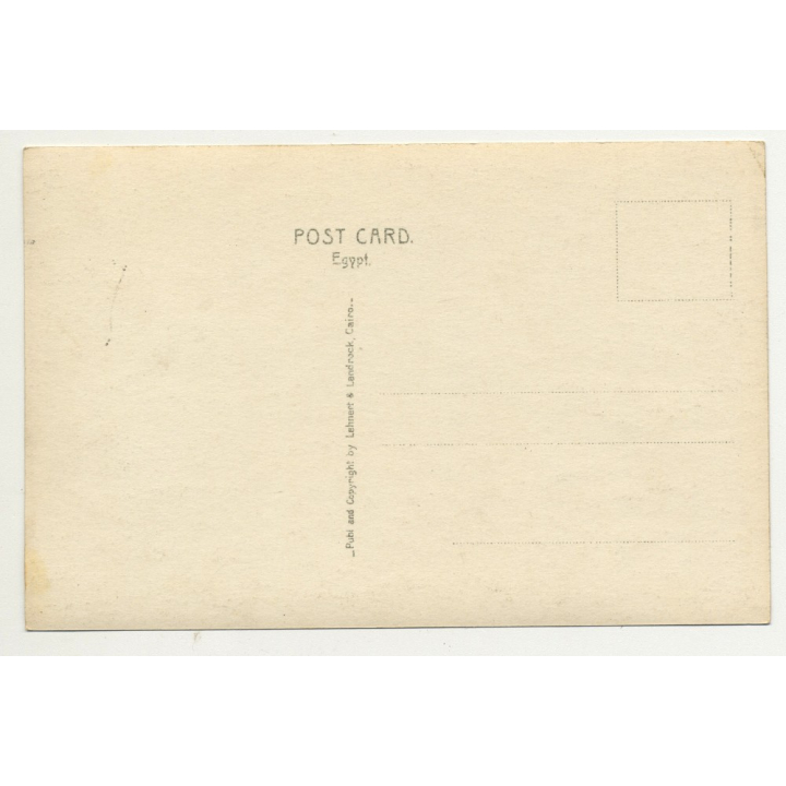 Lehnert & Landrock: Cairo - Twilight / Egypt (Vintage RPPC 1920s/1930s)