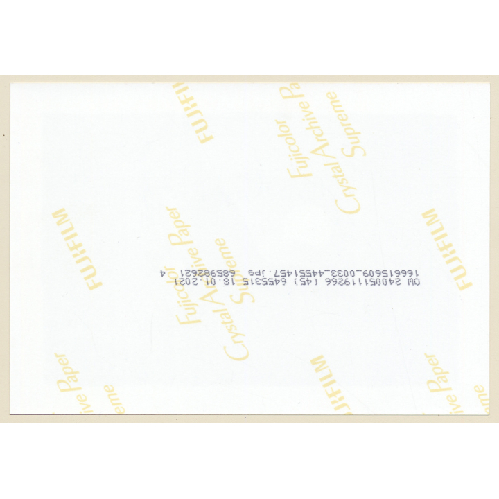 Artistic Erotic Study: Slim Nude With Glasses / Rear View (Digital Photo Print ~2000s)