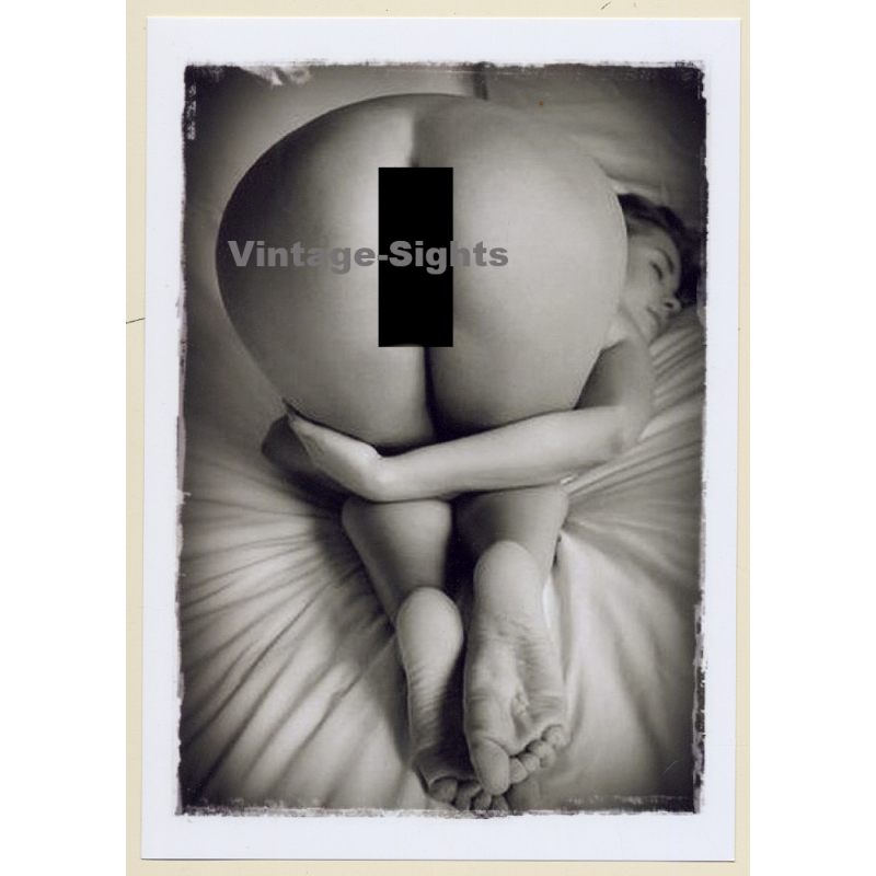 Artistic Erotic Study: Rear View Of Natural Nude Female / Soles (Digital Photo Print ~2000s)