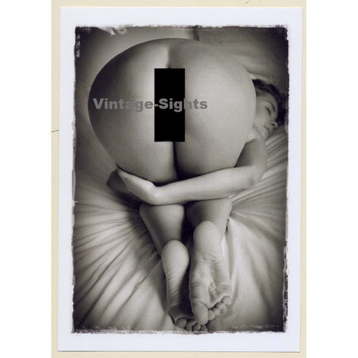 Artistic Erotic Study: Rear View Of Natural Nude Female / Soles (Digital Photo Print ~2000s)
