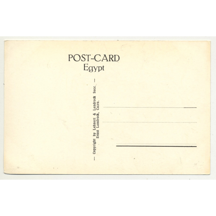Lehnert & Landrock: Thebes - Temple Of Medinet Habu (Vintage RPPC 1920s/1930s)