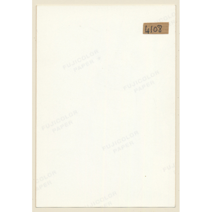 Erotic Study: Strong Semi Nude Female In Black Lingerie / Garter (Vintage Photo France ~1980s)