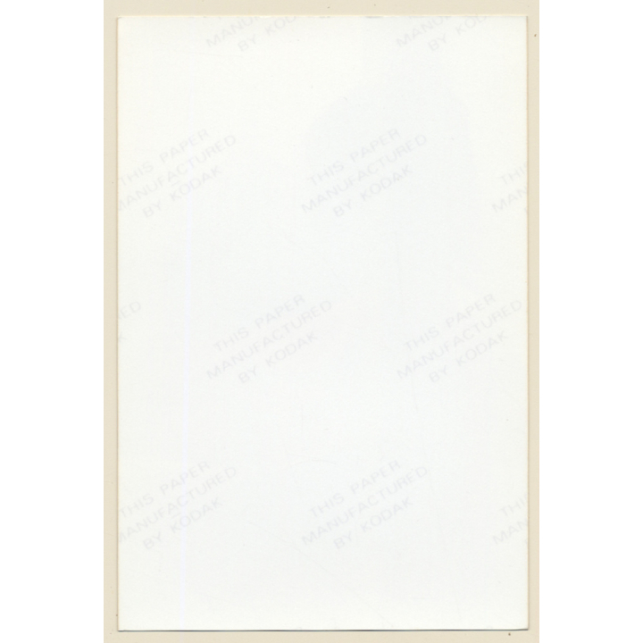 Erotic Study: Natural Nude Female Looks At Camera / Boobs (Vintage Photo France ~1980s)