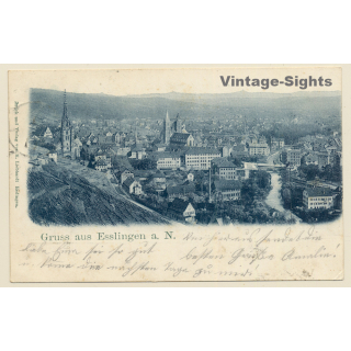 Esslingen a.N.: Panorama View  (Vintage PC 1901)