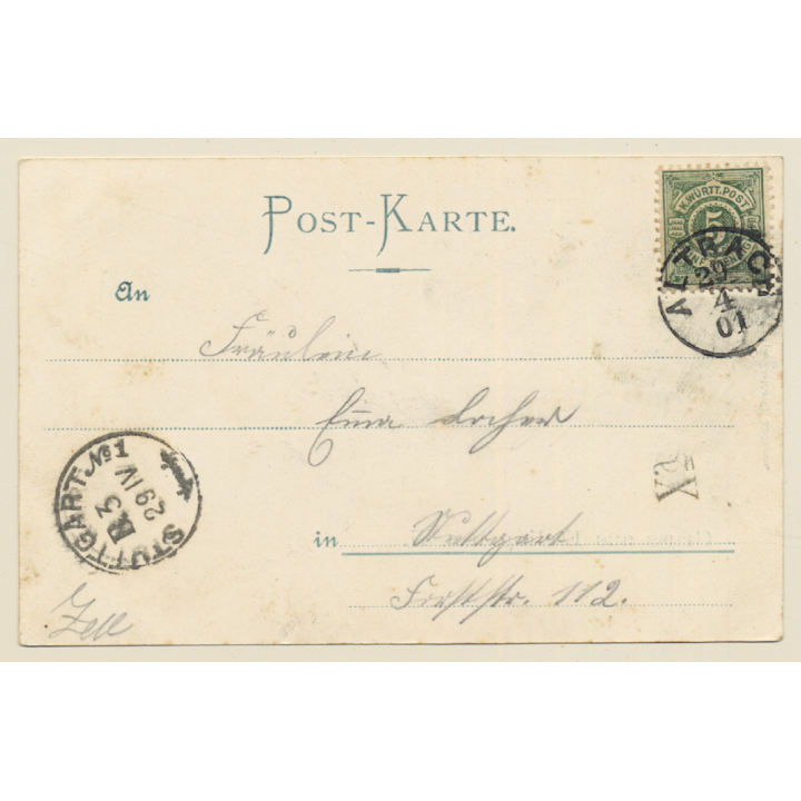 Esslingen a.N.: Panorama View  (Vintage PC 1901)