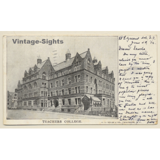 New York City / USA: Teachers College (Vintage PC 1903)