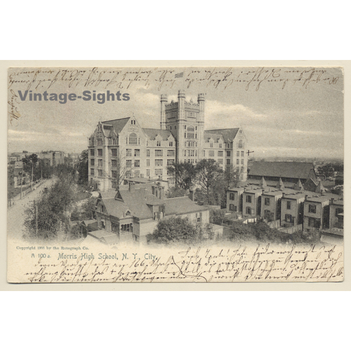 New York City / USA: Morris High School (Vintage PC 1905)