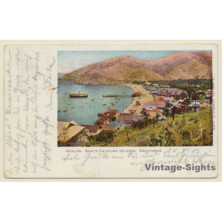 USA: Avalon, Santa Catalina Islands, California (Vintage PC 1903)