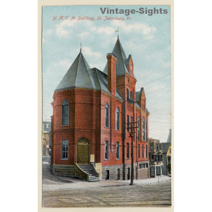 Saint Johnsbury / USA: Y.M.C.A. Building (Vintage PC ~1900s/1910s)