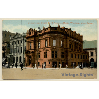 Winnipeg / Canada: Dominion & British North American Bank (Vintage PC ~1910s)