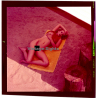 Erotic Study: Pretty Blonde Woman Outdoors*19 / Reclining (Vintage Diapositive KORENJAK 1970s/1980s)