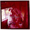 Erotic Study: Busty Nude Blonde With White Blanket*13 / Arm Rest (Vintage Diapositive KORENJAK 1970s/1980s)