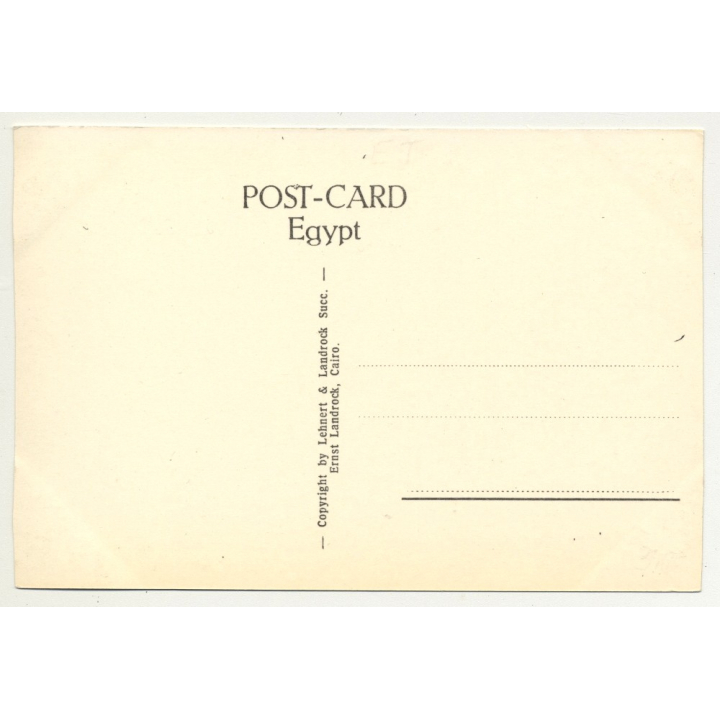 Lehnert & Landrock: Thebes - Medinet Habu - Temple Ramses III. (Vintage RPPC 1920s/1930s)