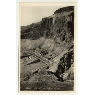 Lehnert & Landrock: Thebes -Temple Of Deir-El-Bahri (Vintage RPPC 1920s/1930s)