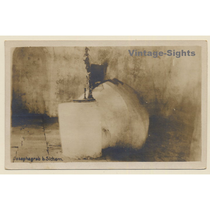 Sichem - Nablus / West Bank: Joseph's Grave - Josefsgrab (Vintage RPPC ~1900s/1910s)