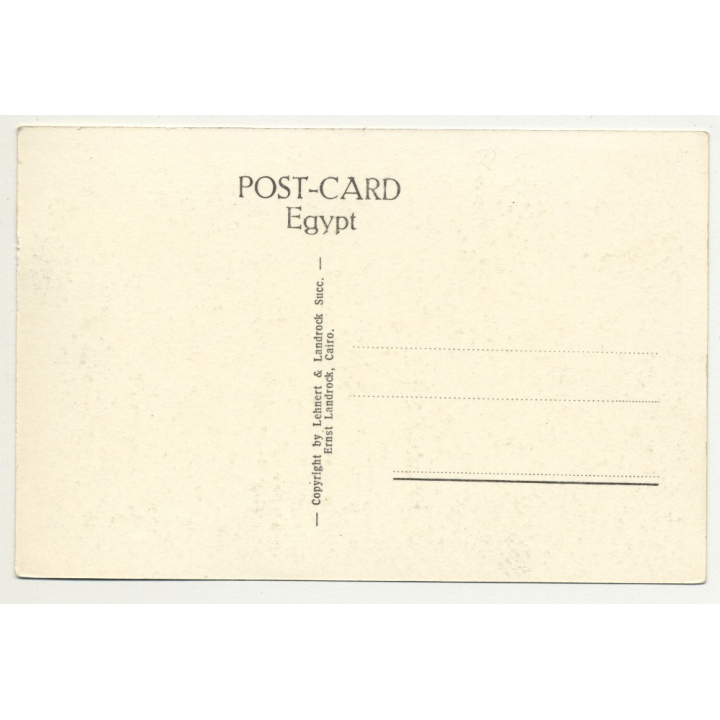 Lehnert & Landrock: Cairo - The Mosque Azhar (Vintage RPPC 1920s/1930s)