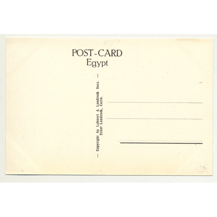 Lehnert & Landrock: Thebes - Colossi Of Memmon (Vintage RPPC 1920s/1930s)