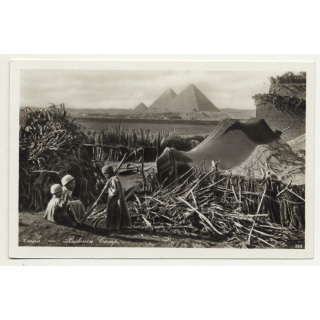 Lehnert & Landrock: Cairo - Bedouin Camp (Vintage RPPC 1920s/1930s)