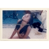 Erotic Study: Natural Black Nude With Braids*1 / Sitting (Vintage Photo France 1990s)