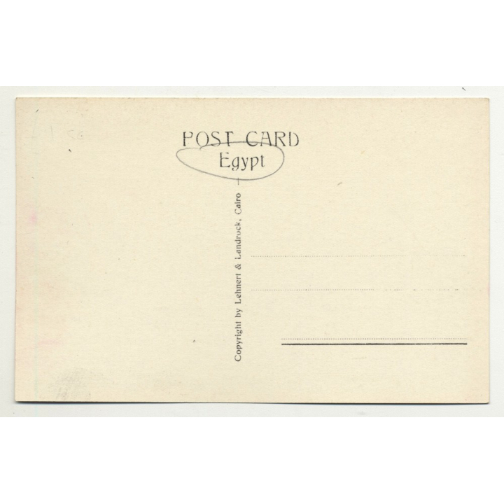 Lehnert & Landrock: Egypt - Irrigating Wheel (Vintage RPPC 1920s/1930s)