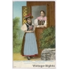 2 Frauen In Luzerner u. Zürcher Tracht / Traditional Costume - Garb (Vintage Embossed PC  1905)