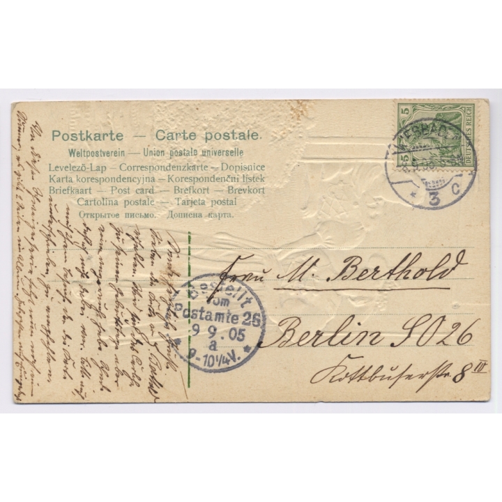 2 Frauen In Luzerner u. Zürcher Tracht / Traditional Costume - Garb (Vintage Embossed PC  1905)