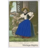 Frau In Luzerner Tracht / Traditional Costume - Garb (Vintage Embossed PC  1905)