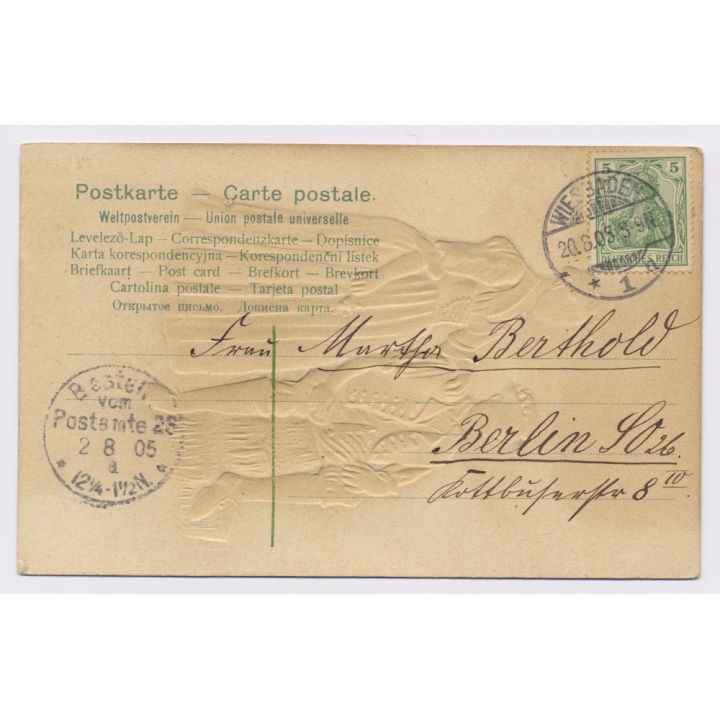 Paar In Appenzeller Tracht / Traditional Costume - Garb (Vintage Embossed PC  1905)