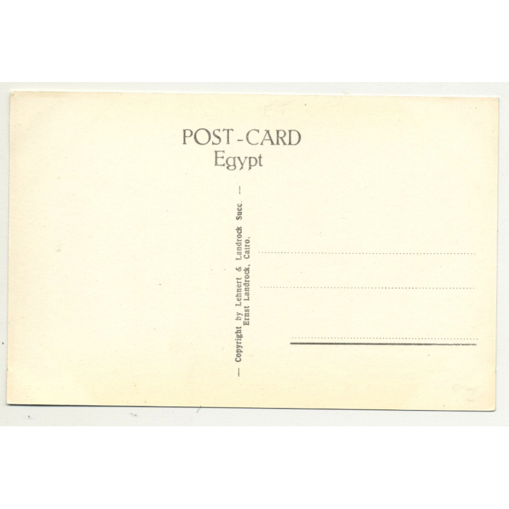 Lehnert & Landrock: Luxor - General View Of Temple Of Amon (Vintage RPPC 1920s/1930s)