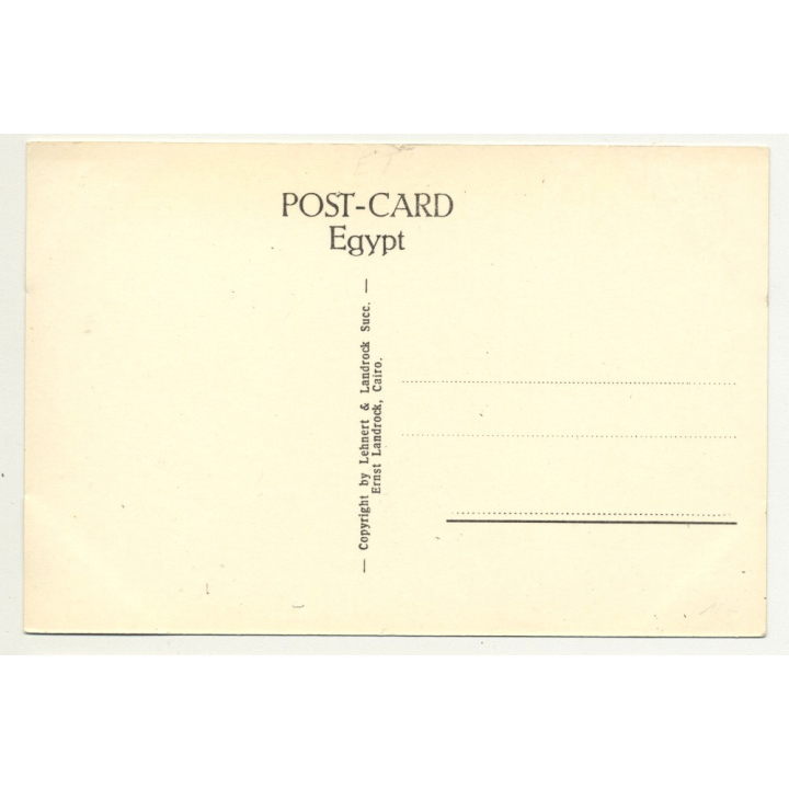 Lehnert & Landrock: Thebes - Part Of The Rameseum (Vintage RPPC 1920s/1930s)