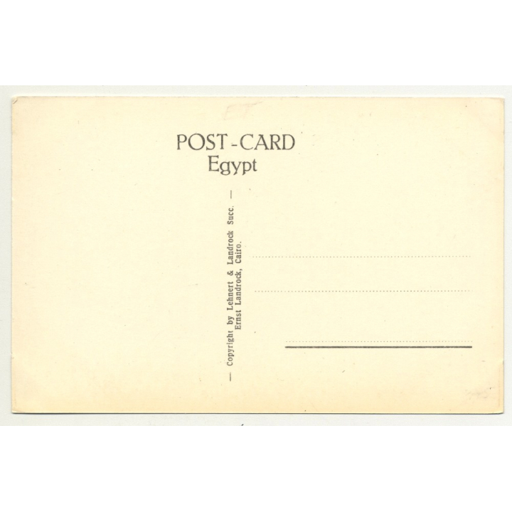 Lehnert & Landrock: Thebes - The Rameseum (Vintage RPPC 1920s/1930s)