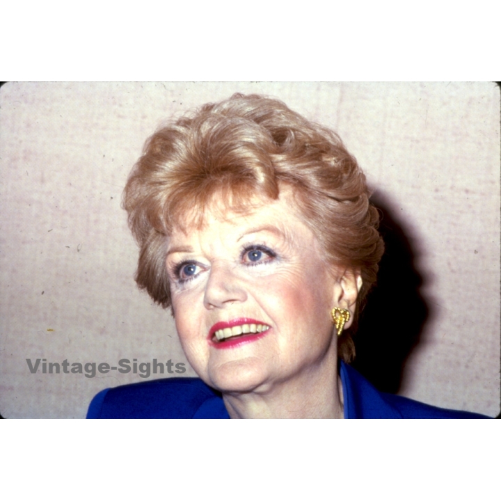 Angela Lansbury / Hollywood Actress (Vintage Press Diapositive ~1980s)