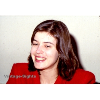 Irene Jacob / Hollywood Actress (Vintage Press Diapositive ~1980s)