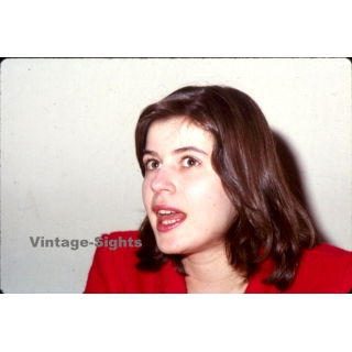 Irene Jacob*2 / Hollywood Actress (Vintage Press Diapositive ~1980s)