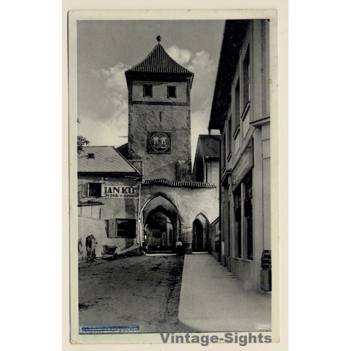 Horaschdowitz - Horadovice / Czechia: Rotes Tor (Vintage PC 1939)