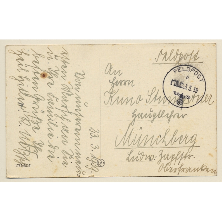 Horaschdowitz - Horadovice / Czechia: Rotes Tor (Vintage PC 1939)